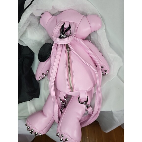 Pink Tormented Teddy Bear Backpack Bag Dolls Kill New W/ 2 Dustbags - Picture 11 of 16